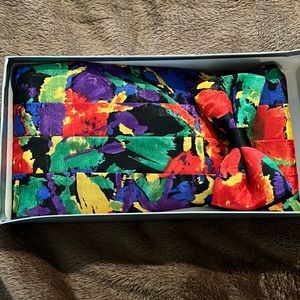 New cummerbund and bow tie